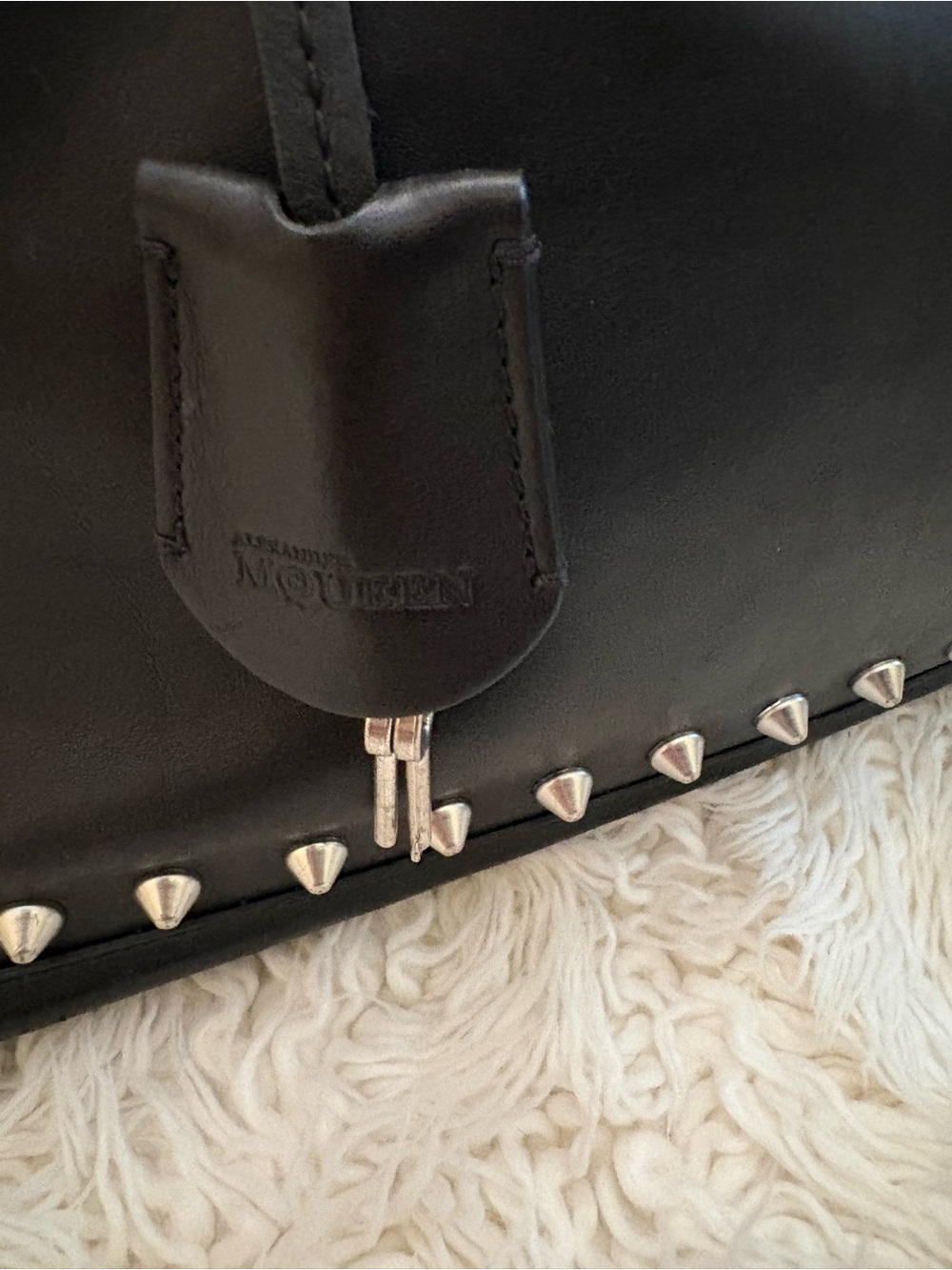 Authentic Alexander McQueen Studded Leather Tote - Picture 5 of 15